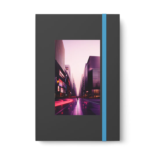 City Themed Color Contrast Notebook - Ruled