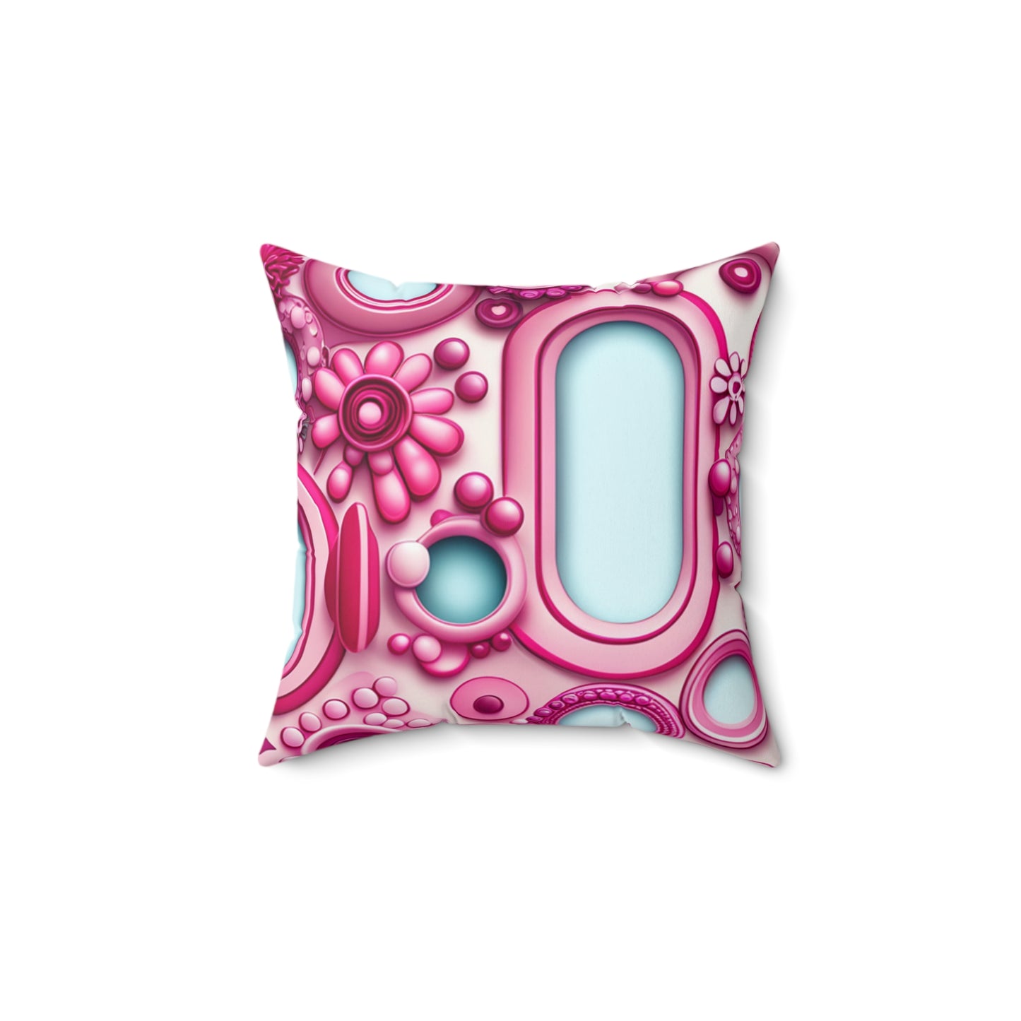 Pink Design Themed Square Pillow