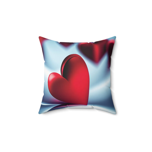Red Heart Spun Polyester Square Pillow