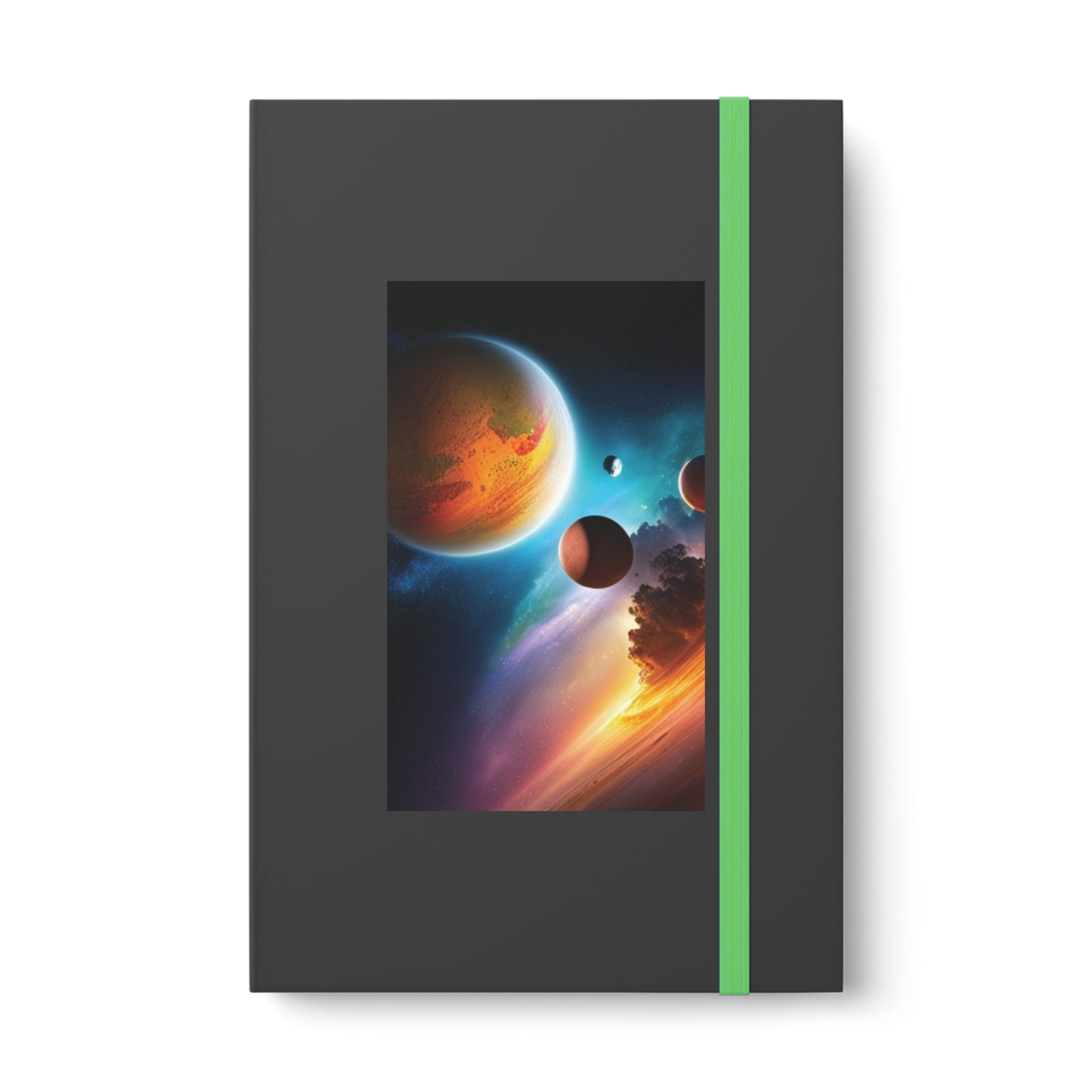 Space Themed Color Contrast Journal - Ruled